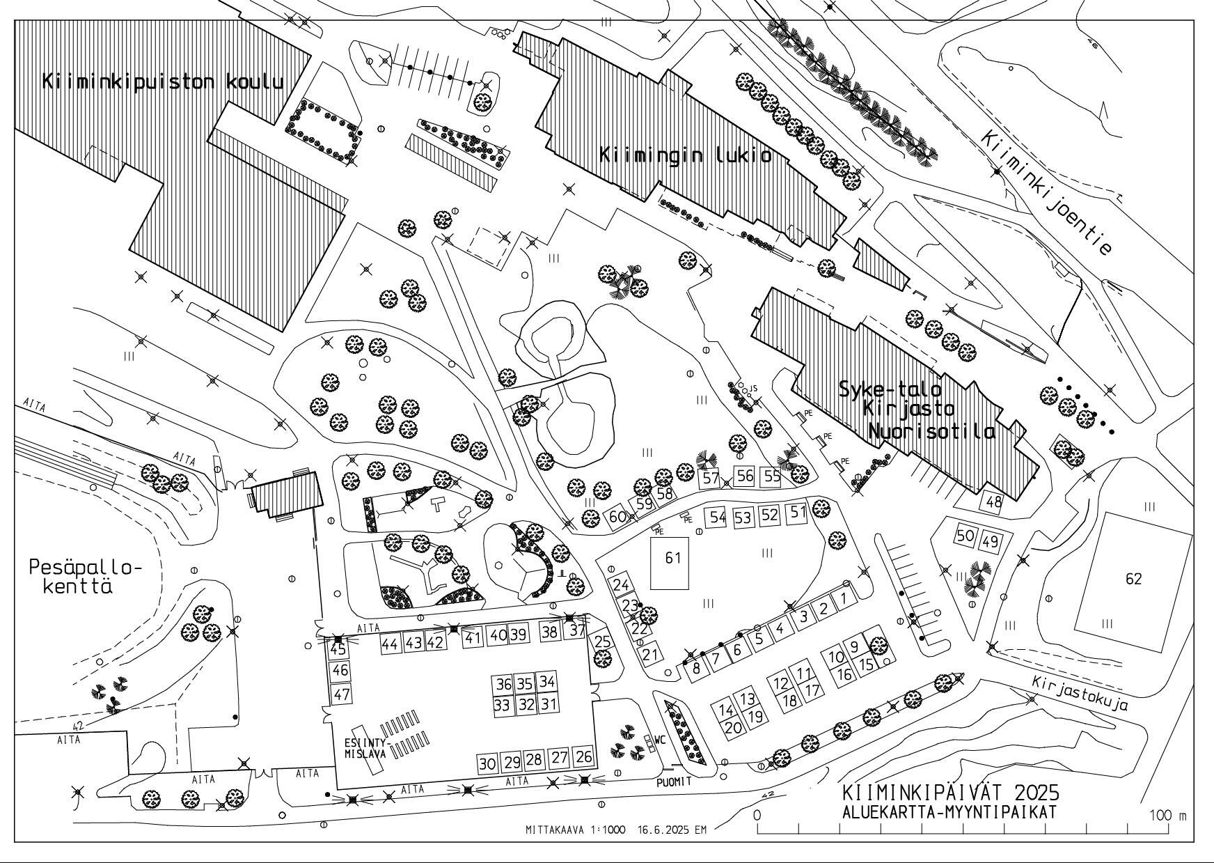 Kiiminkipäivät kartta