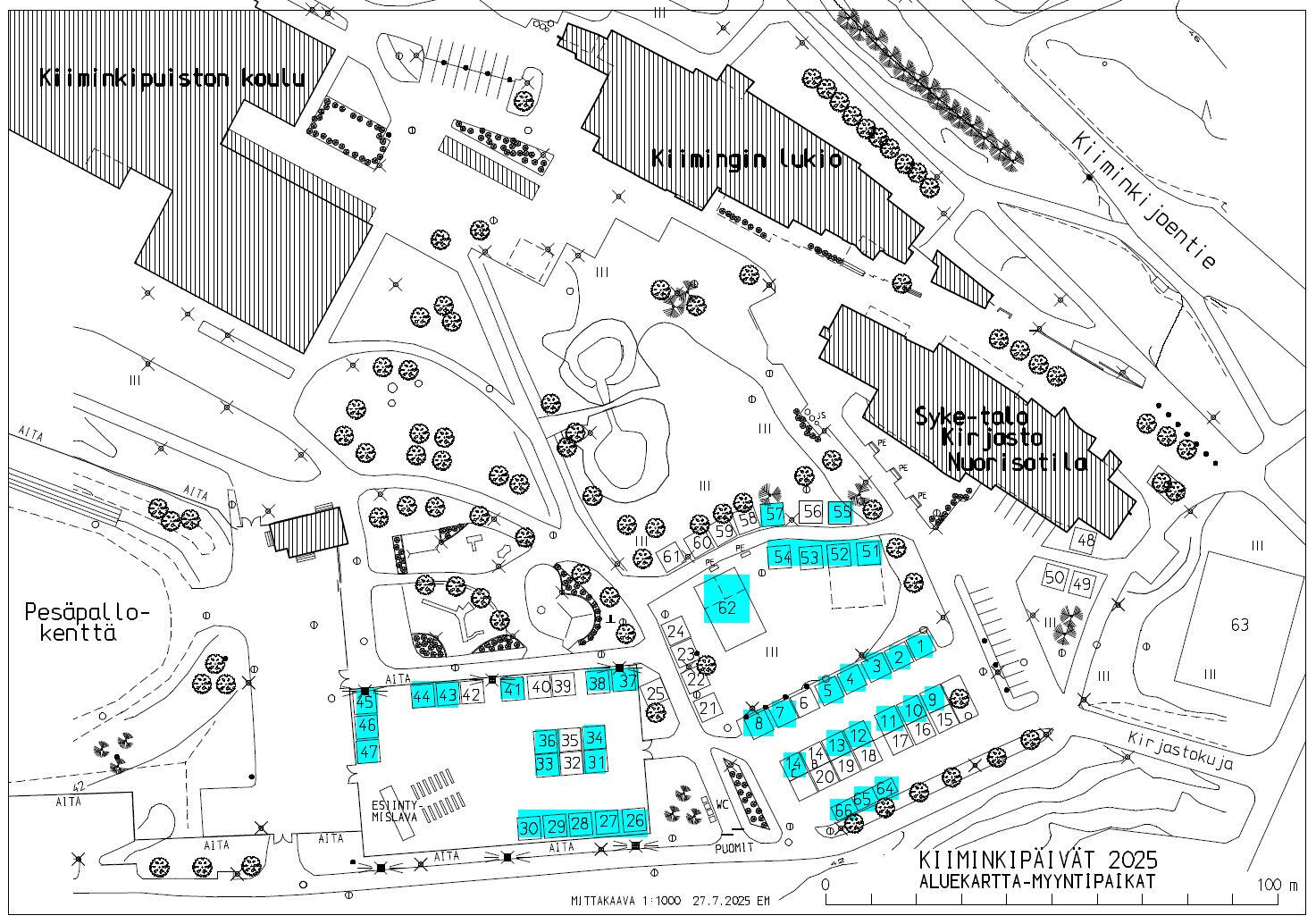 Kiiminkipäivät kartta